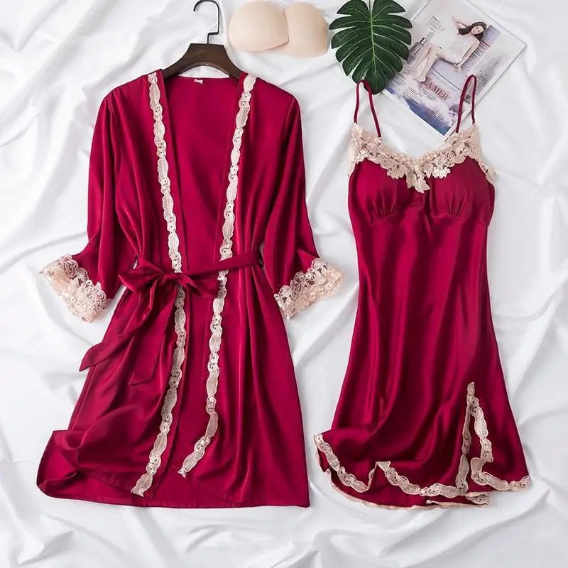 Silky Satin Pajama Set - brand - ai - accelerator - ldbse