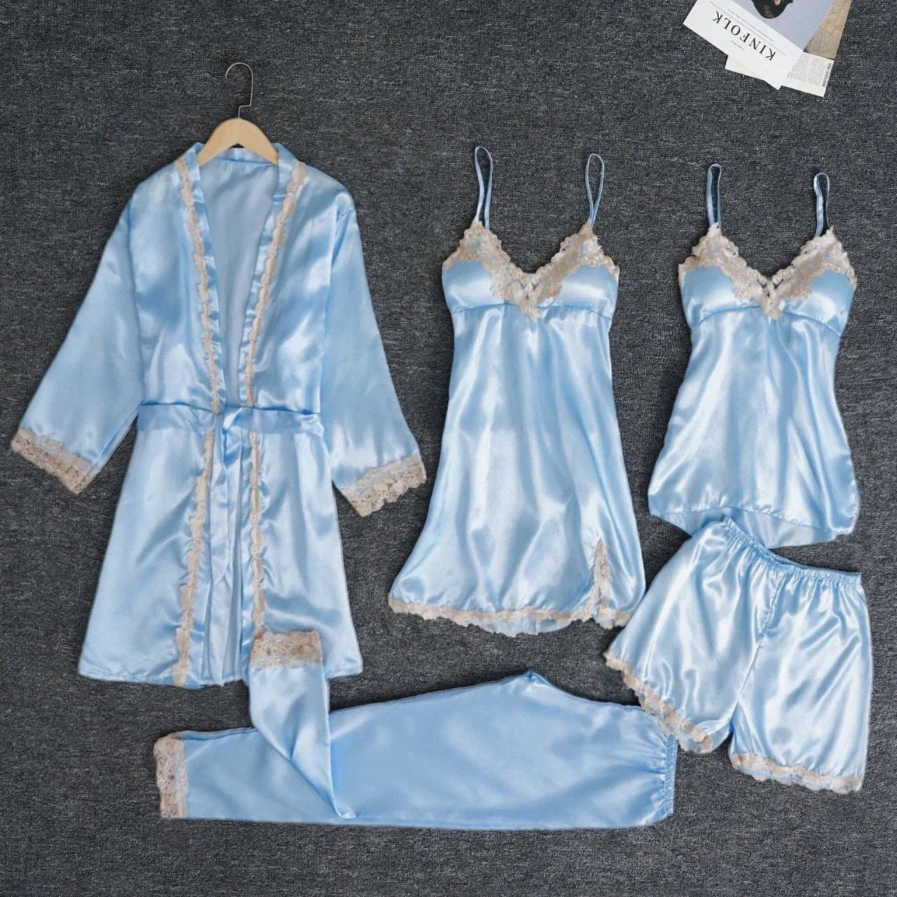 Silky Satin Pajama Set - brand - ai - accelerator - ldbse